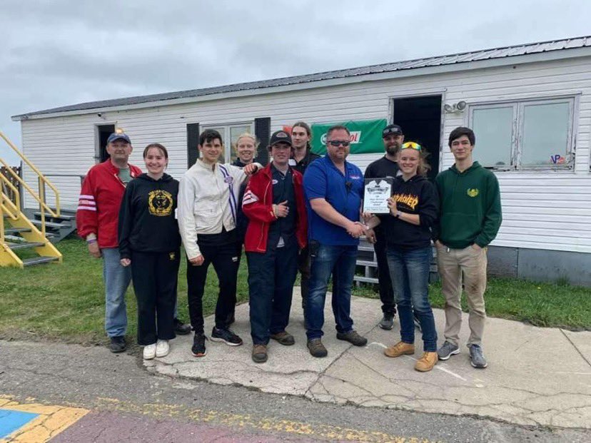 Congratulations to the FHS Drag Racing team for winning this weekend at the Miramichi high school Dragway Challenge!