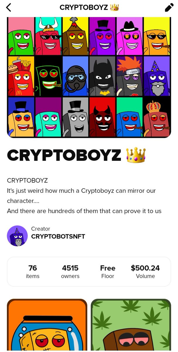 Congratulations the CRYPTOBOYZ Collection has reached $500 in volume.🥳🥳🥳
I don't know how to thank you but I can tell you there will be a lot of news coming soon 
Stay tuned.💥💥💥

Only on <a href="/bubblehouse/">Bubblehouse</a> 
#NFTCommunity #NFTdrop #NFTs #NFTcollections ,#NFTsales #bubblehouse
