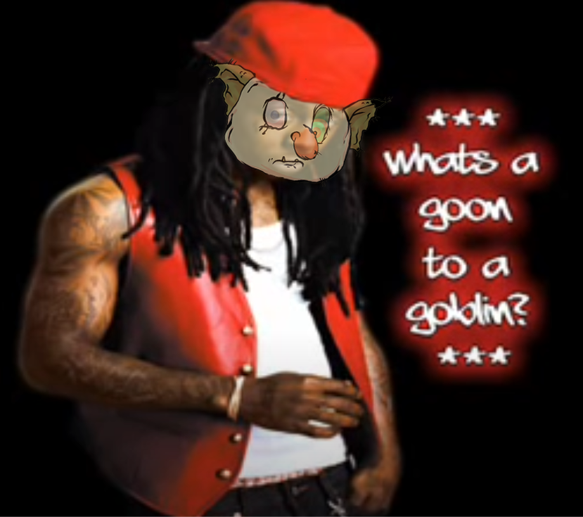AbizMind's tweet photo. Okay, you're a goon but what's a goon to a goblin ?@goblintownwtf   you know the vibes rn!
#GoblinTown https://t.co/Wg8GJNr9ax