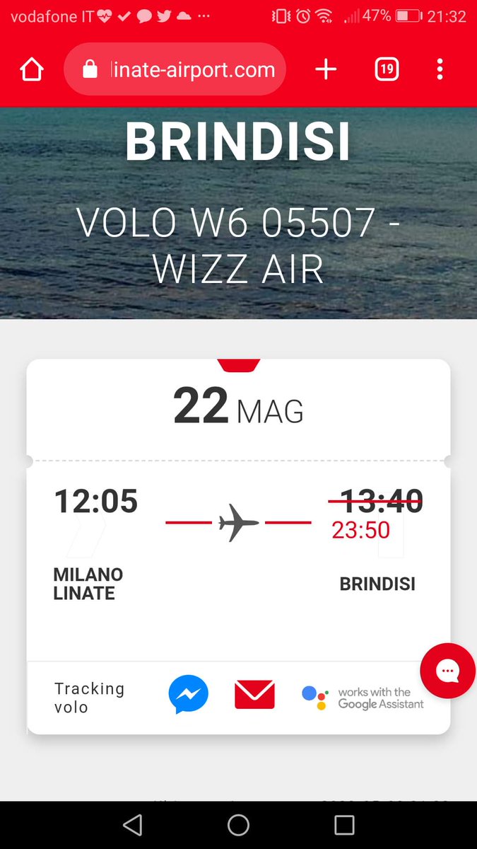Grave #ritardo sul #volo #Wizzair con destinazione Brindisi. Puoi avere diritto ad un #risarcimento di 250 euro. Contattaci su risarcimentoviaggi.it.