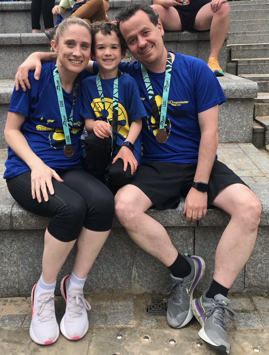 Very proud of the three of us <a href="/Great_Run/">Great Run</a> Manchester this weekend, taking on a run each. I’m personally very proud to finish the Half Marathon in 1hour 59mins, but I couldn’t have done that without the support of my family and friends x