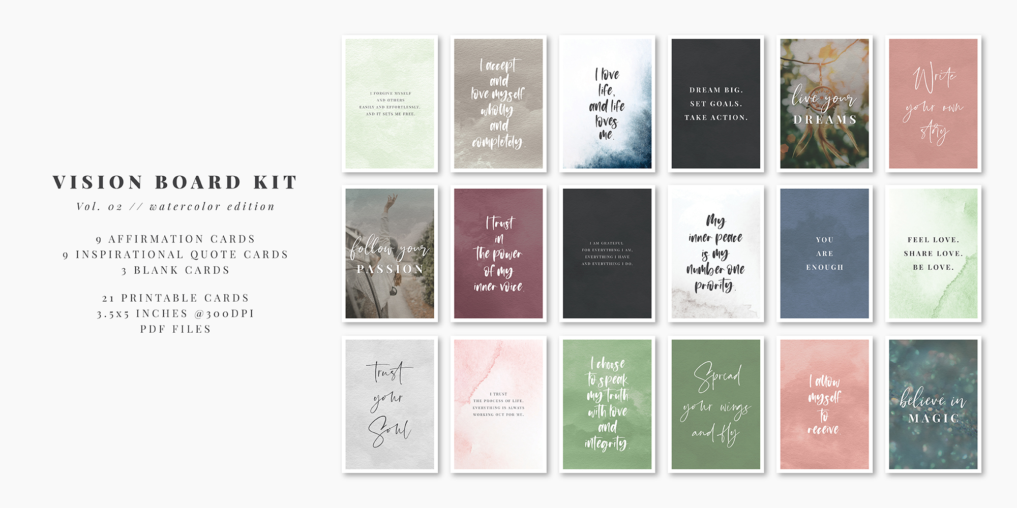bynube on X: Printable Affirmation Cards. Inspirational Quotes