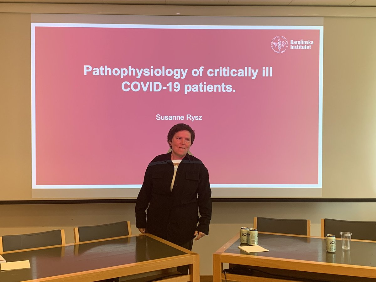 One of the first #COVID19 thesis? Congratulations #SusanneRysz for a well deserved PhD; first #CardiacArrest and levosimendan and thereafter #COVID19🤩. #KarolinskaInstitutet #KarolinskaUniversityHospital #PMI