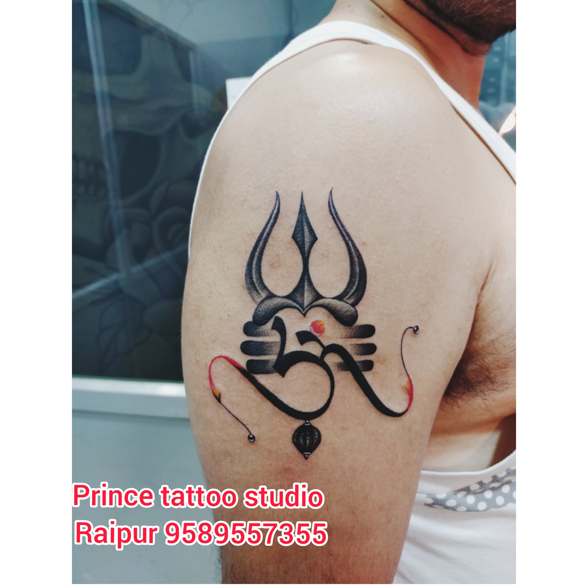 Buy Voorkoms Om Trishul Lord Shiva Tilak Body Temporary Tattoo V331 Online   Get 50 Off