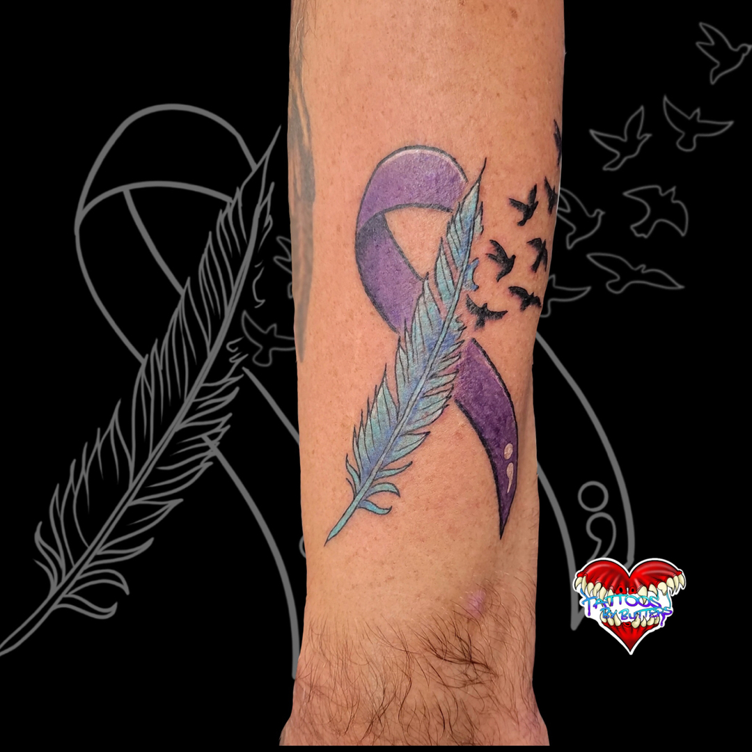 20 Beautiful Semicolon Tattoos That Raise Awareness for Mental Health   SheKnows