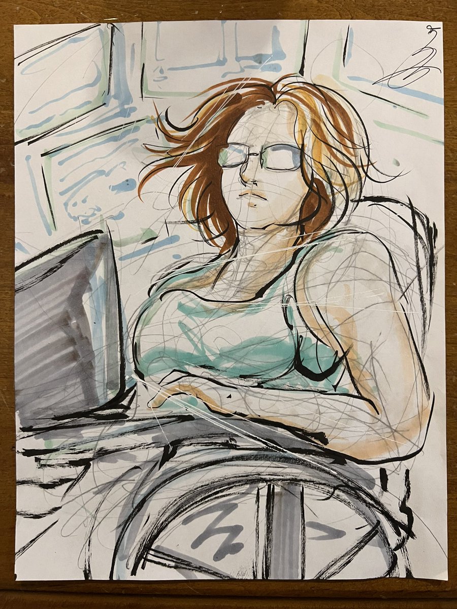 lesbianightwing's tweet photo. okay okay last one, have an oracle i commissioned 👩‍🦽💚💻 https://t.co/cEtdm10cwV