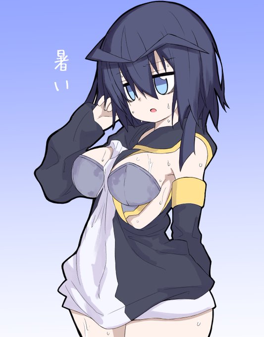 フヘちゃんは暑がり。
そんな時は家でよく胸出して平然と過ごしている。変に服をいじるから伸びたりシワだらけになっても特に気にしない子 