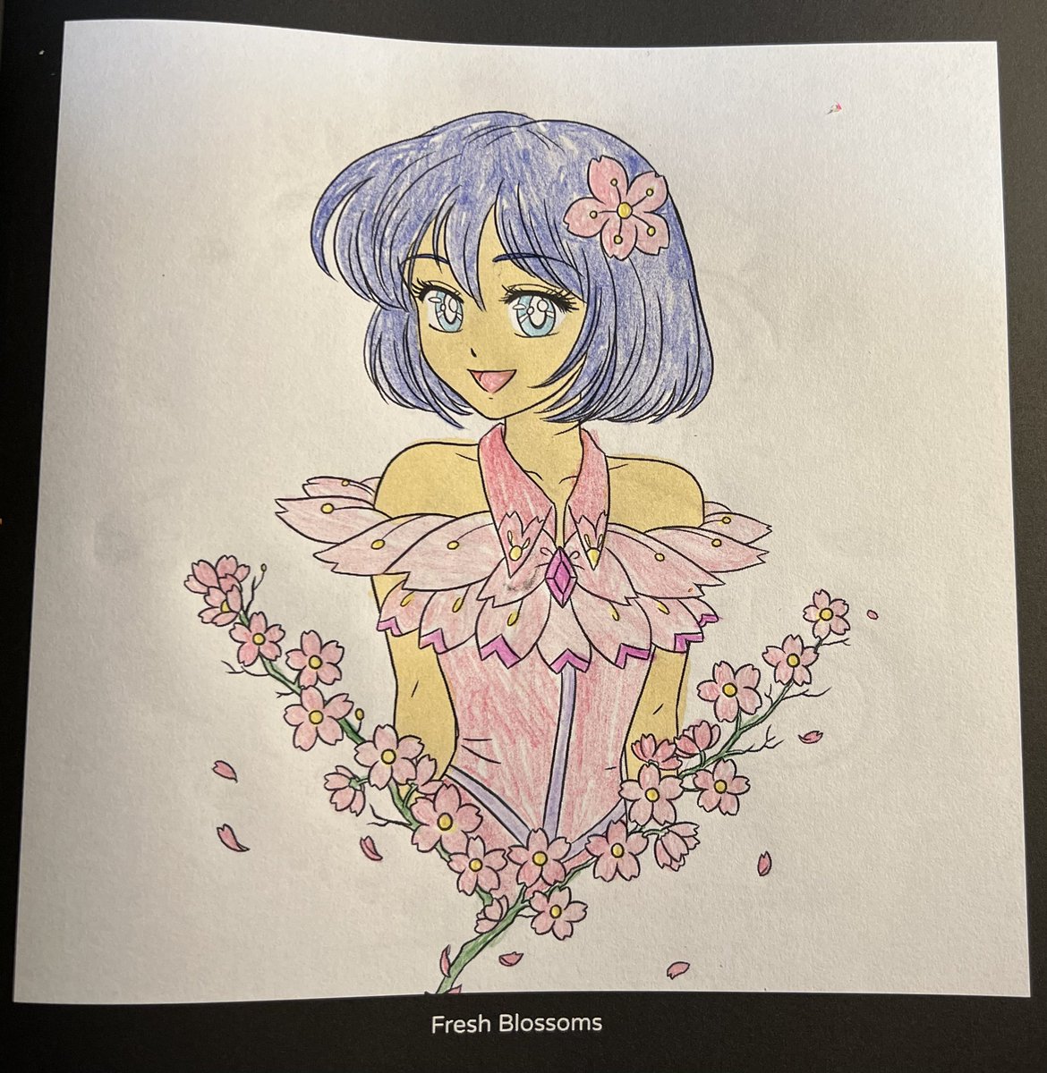 RAQSkylar6's tweet image. I’m coloring pink on this page today. #digitalart #digitalcoloringbook #coloringbook #meiyuart #art #myart