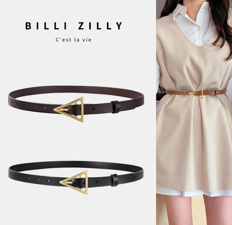 Style Triangle Buckle Thin Belt Decorative Decorative at lastrafashion.com/collections/wo… #womenbelts #lastrafashion  #Decorativedress