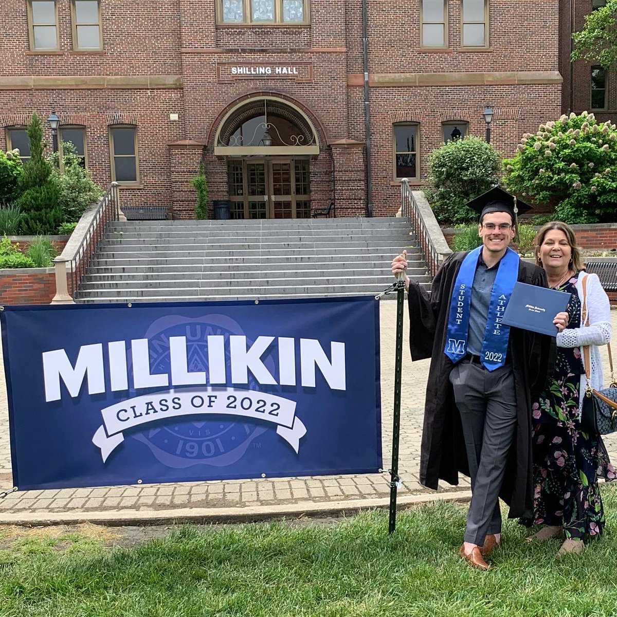 millikinmsoccer's tweet photo. They did it! Today they went from student to alumni. We’re so proud to have them as a part of our #BigBlueFamily and can’t wait to see what they do next! #GoBigBlue #Classof2022 #PerformanceLearning https://t.co/mfduh5q04h