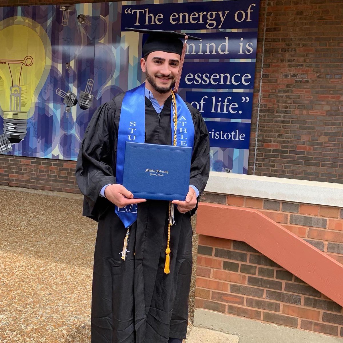 millikinmsoccer's tweet photo. They did it! Today they went from student to alumni. We’re so proud to have them as a part of our #BigBlueFamily and can’t wait to see what they do next! #GoBigBlue #Classof2022 #PerformanceLearning https://t.co/mfduh5q04h