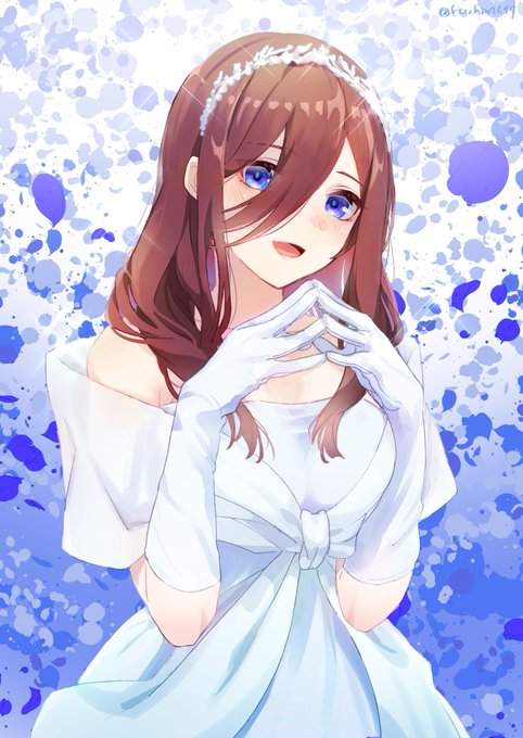𝑲𝑨𝑪𝑯𝑰𝑵🍀イラストレーターさんがTwitterに投稿した中野三玖(五等分の花嫁)のイラスト。