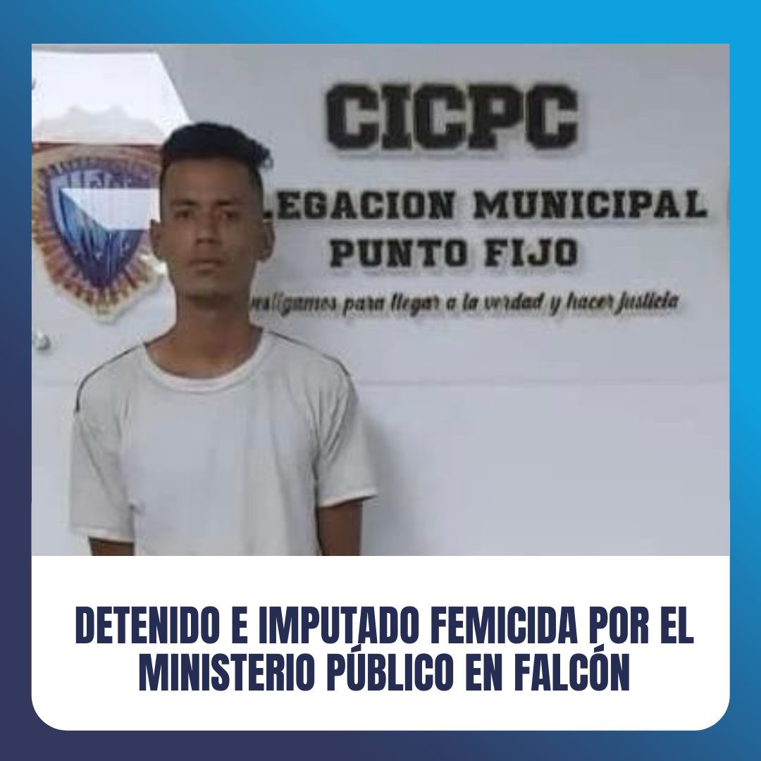 TarekWiliamSaab's tweet photo. #JUSTICIA… Fiscalía 16 de #falcón #imputó a Jesús Argenis Ferrer por el delito de #femicidio agravado: dicho sujeto golpeó a su expareja Roxaini Arias hasta ocasionarle la muerte. El Ministerio Público @MinpublicoVEN solicitó Medida #Privativa de libertad, siendo acordada. https://t.co/Mz9mRby8W8