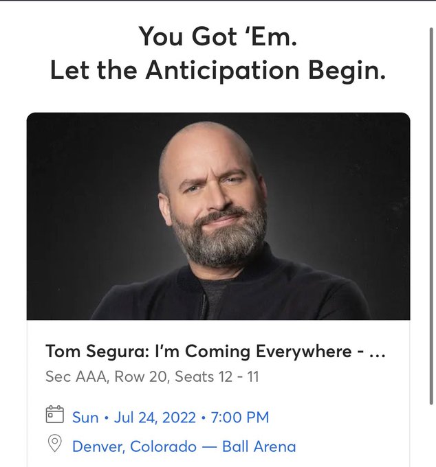 I&rsquo;m coming for ya Tim 🥸 I&rsquo;ll be the blue haired big titted animal in row 20 just toying with the tip