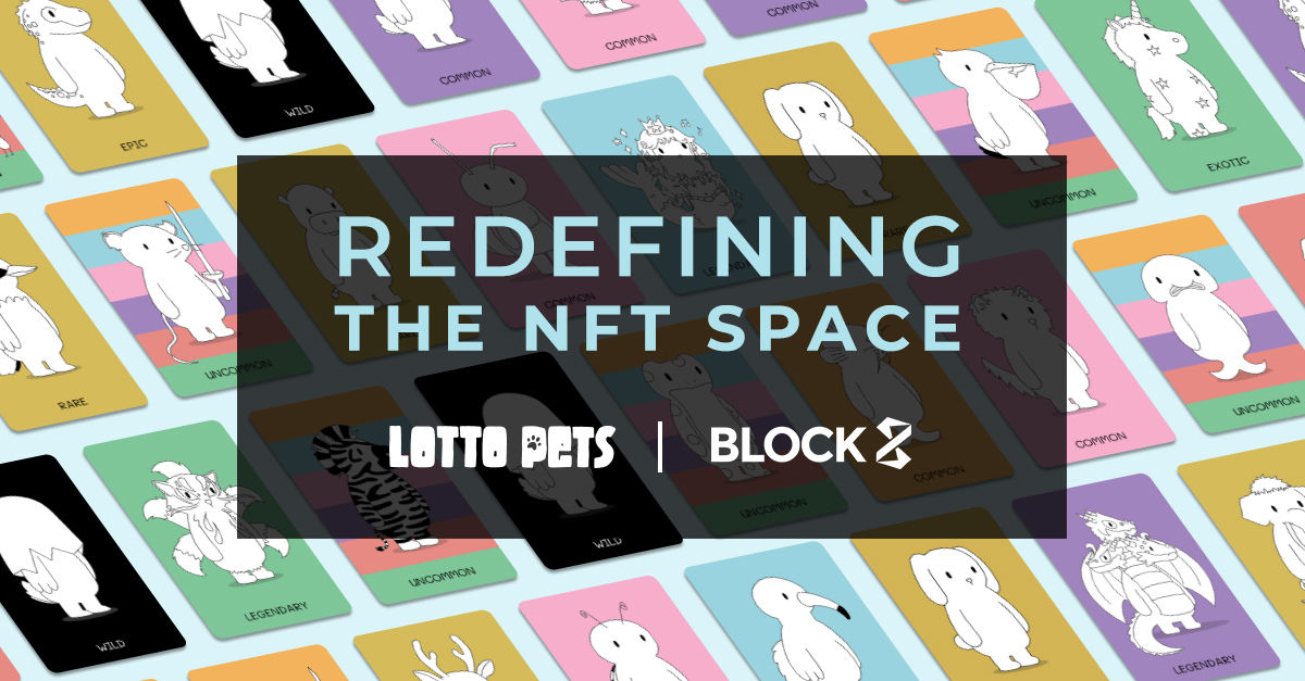 block8_com's tweet photo. Block8 are proud to be the official Tech Partners of Lotto Pets. Lotto Pets are creating a new age of NFT Technology. #LottoPets #Block8 #NFT #Blockchain #CollectPlayWin https://t.co/s34PtWzo93 https://t.co/XTypG6V9Vk