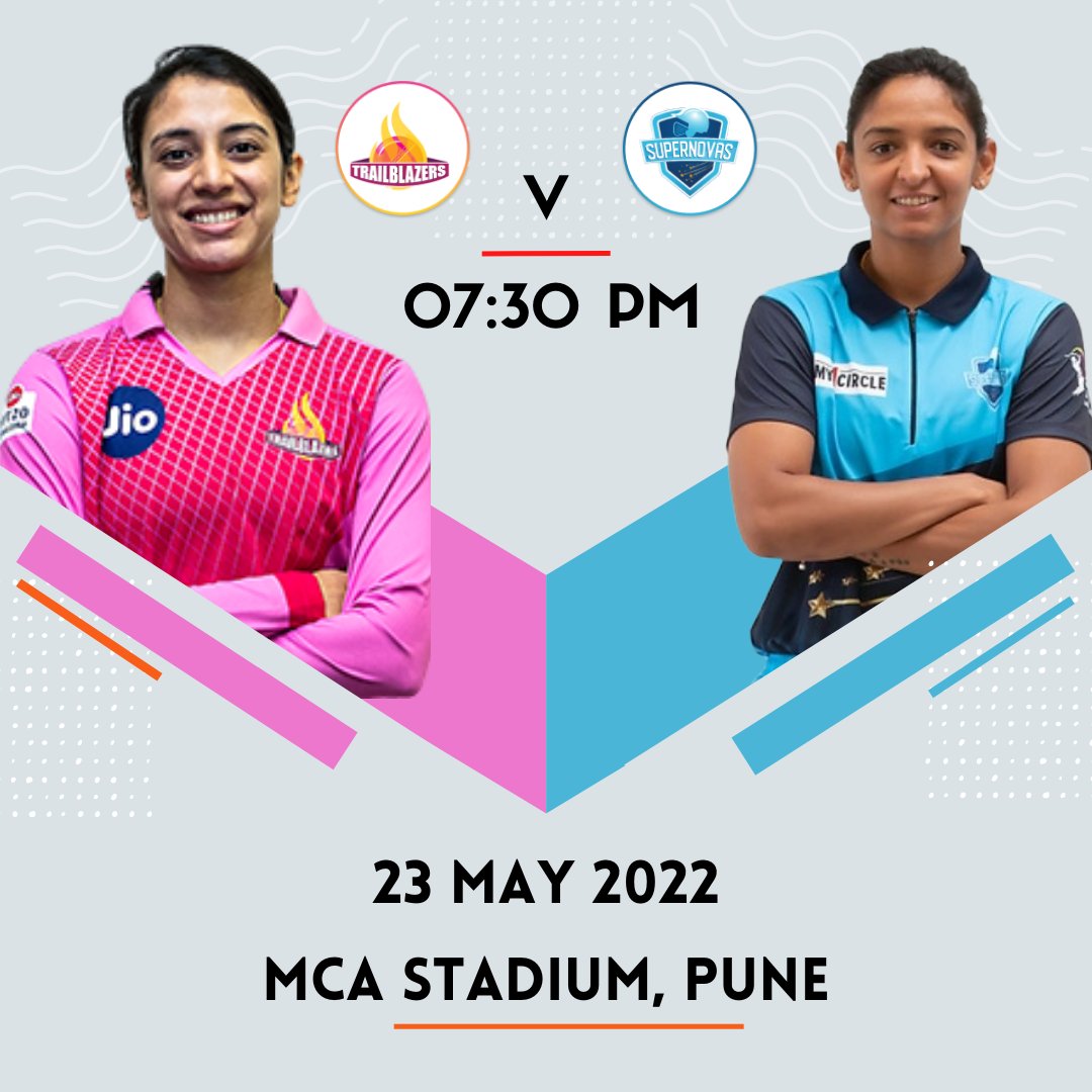 Game Day : Match 1 
Trailblazers vs Supernovas 
  💗               v            💙

#Trailblazers #SUPERNOVAS #smritimandhana #HarmanPreetKaur #WomensT20Challenge