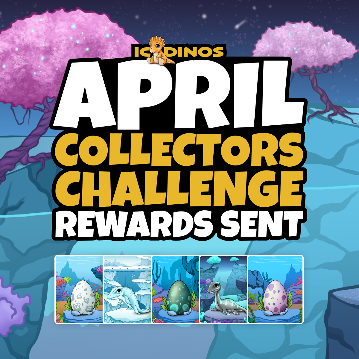icdinos's tweet photo. April rewards are now air-dropped.🦕🦖

If you did not receive yours - please DM us for one of the team to look into it.

From next month (JUNE) all collector challenge rewards will be automated and accessed in the DINO PORTAL.

#icp #dfinity @EntrepotApp @ICPSquad https://t.co/SZXKFg0m6O