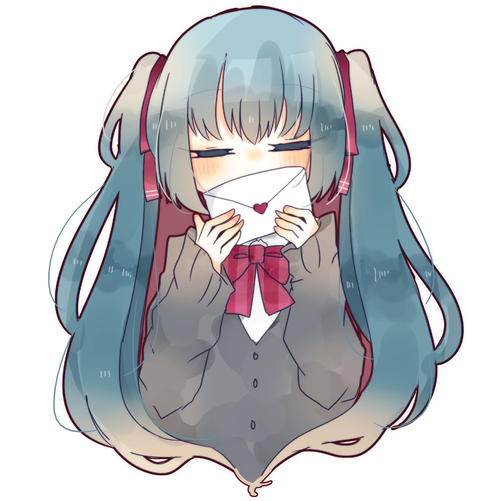 初音ミク「今日は #ラブレターの日 !という事で叶瀬さんの作品をご紹介!ラブレターを持って」|piapro(ピアプロ)のイラスト
