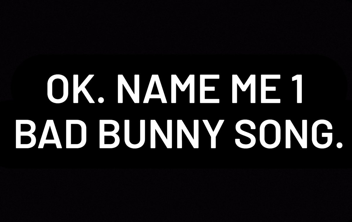 With all these "Bad Bunny" requests, I've been calling their bluff the past few weeks. Save this on your phone and watch how confused they get. 🤣🤣🤣 shoutout to the GOAT Benito tho.