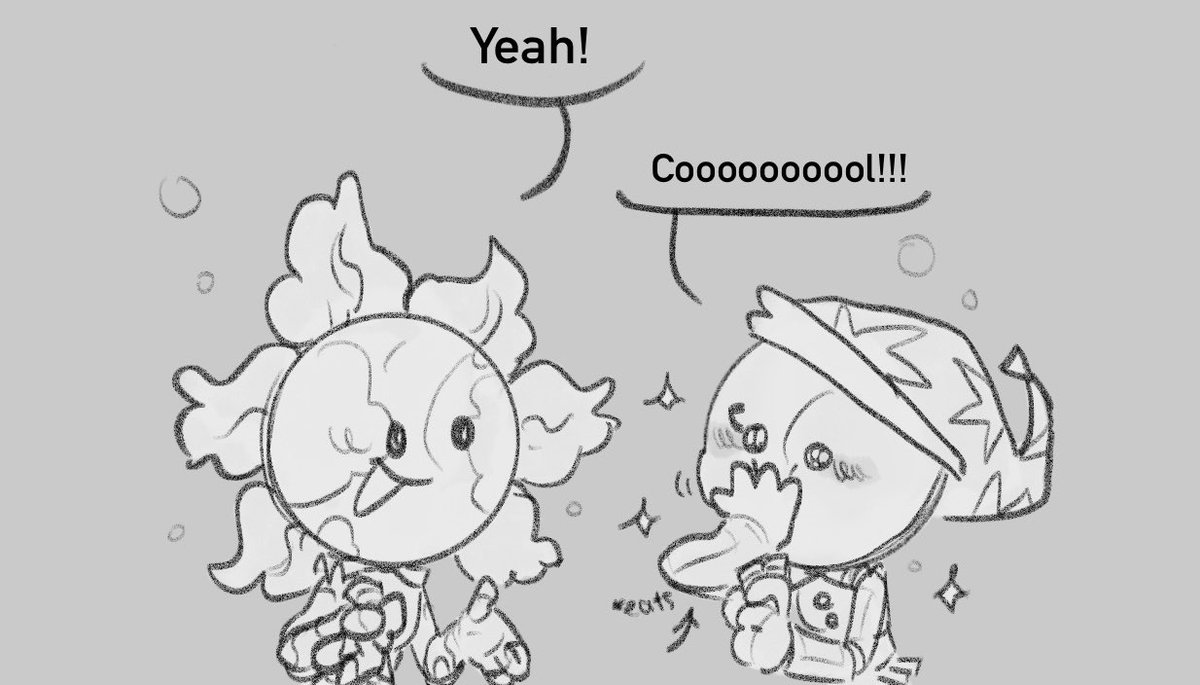 oobbbear's tweet photo. Baby fishes eating shrimp n’ chatting✨ https://t.co/yrbb6KM8c7
