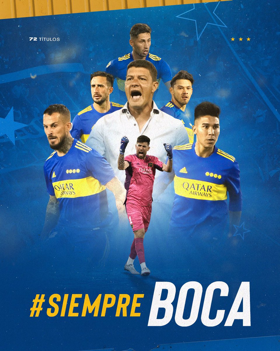 ¡CAMPEÓN! 🏆⭐️⚽️

#Siempre𝗕𝗢𝗖𝗔