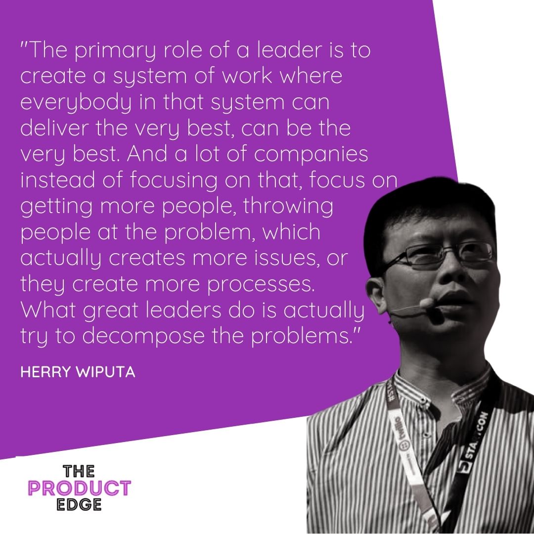 Herry Wiputa joined Georgia on The Product Edge to discuss the foundations you need to scale a business. 

🤳 LISTEN NOW: bit.ly/3mJUuBV

#TheProductEdge #HerryWiputa #scalingbusiness #businessgoals #crossfunctionalteams