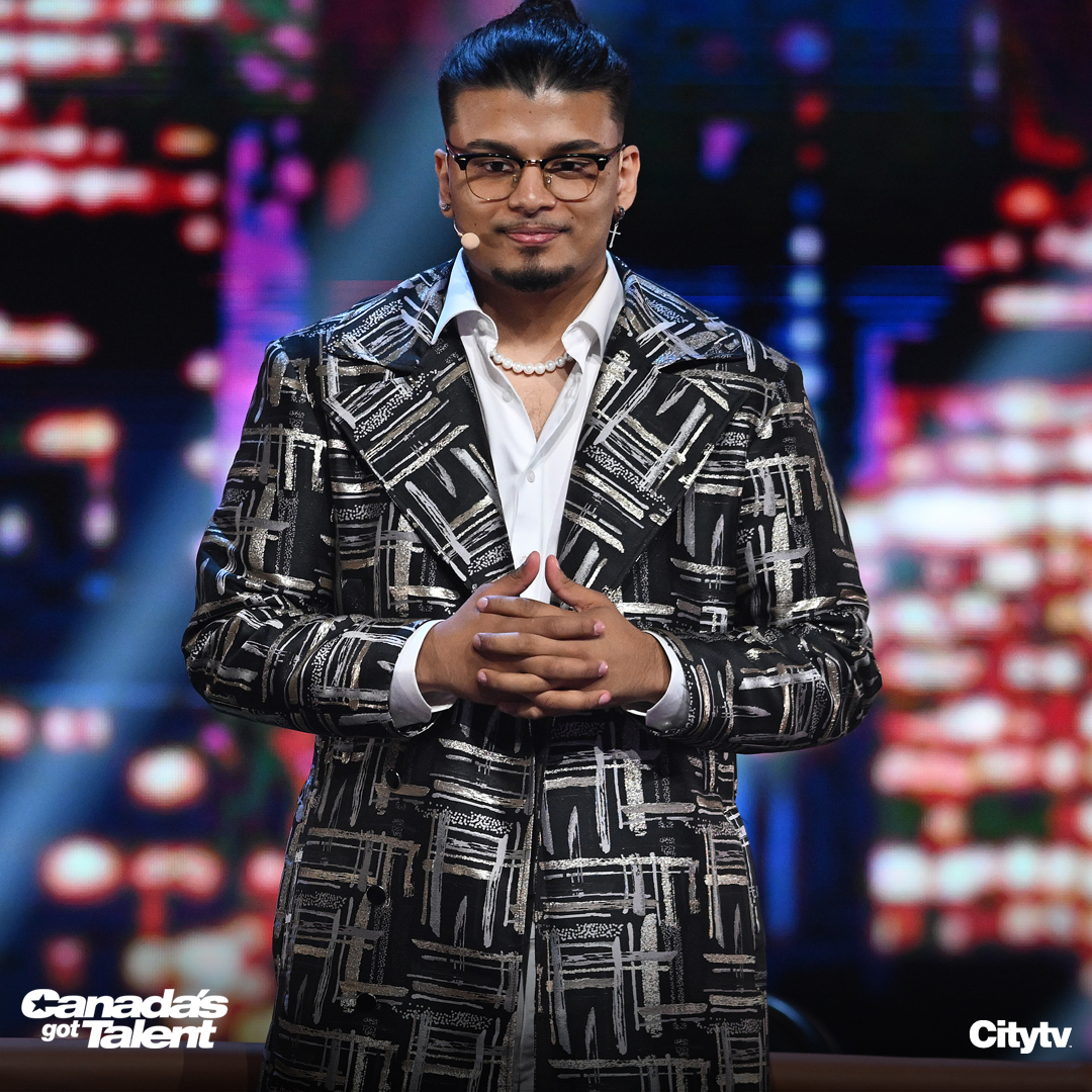 CanGotTalent's tweet photo. For his final magic trick, @saviojosephtv brought the #CGT judges onto the stage. After gambling with his life savings in the Semi-Finals, this #magician took us back to where it all started for him: with a deck of cards. https://t.co/iTdivnCr7E