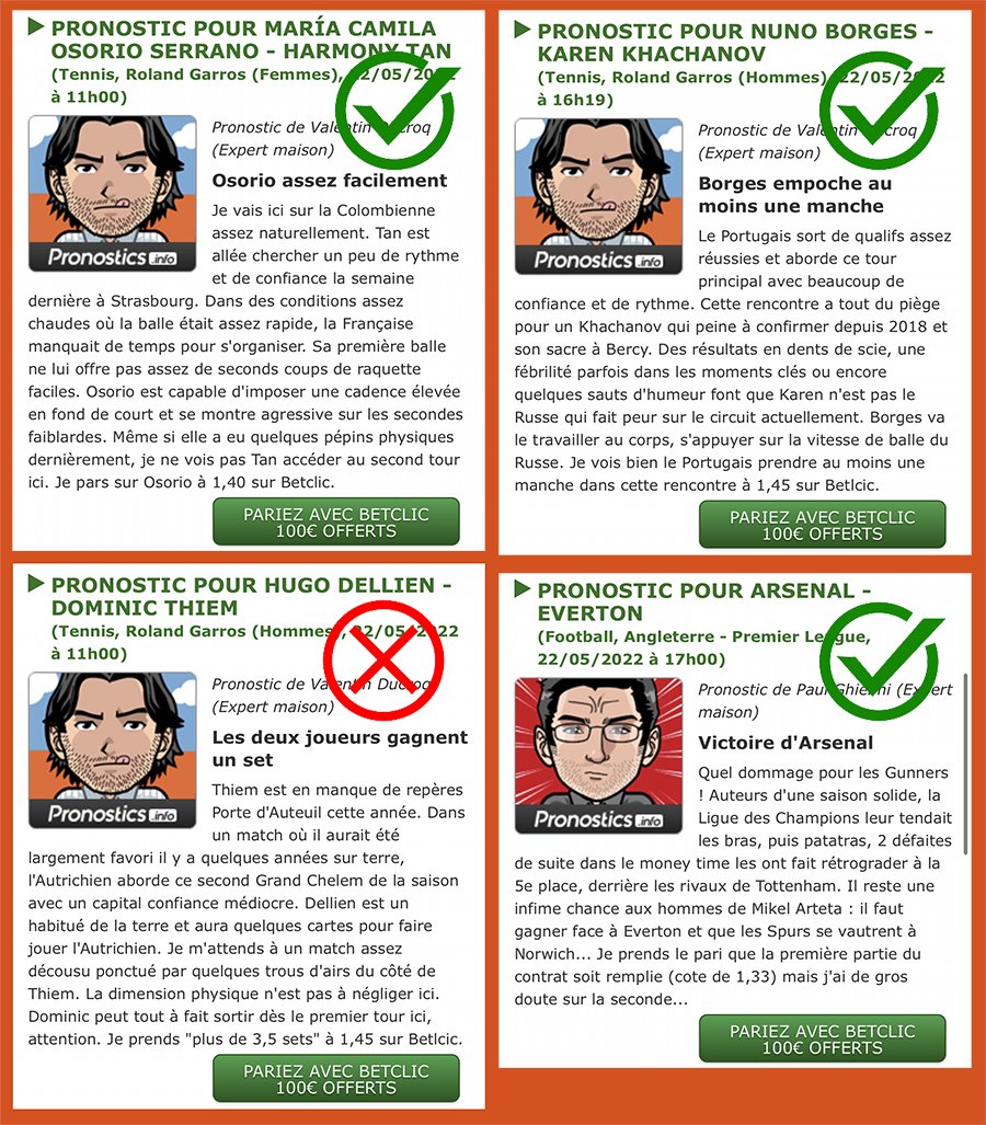 Paul_Ghielmi's tweet image. Les amis, on a vécu une journée EXCEPTIONNELLE !! 

👉PERFECT sur Pronostics.vip🔥🔥  (Détail de la journée ici : pronostics.vip/pronostics-du-…)

👉Et sur Pronostics.info, 3 analyses correctes sur 4! Manque juste 1 set à Dominic Thiem pour faire perfect ici aussi !😅