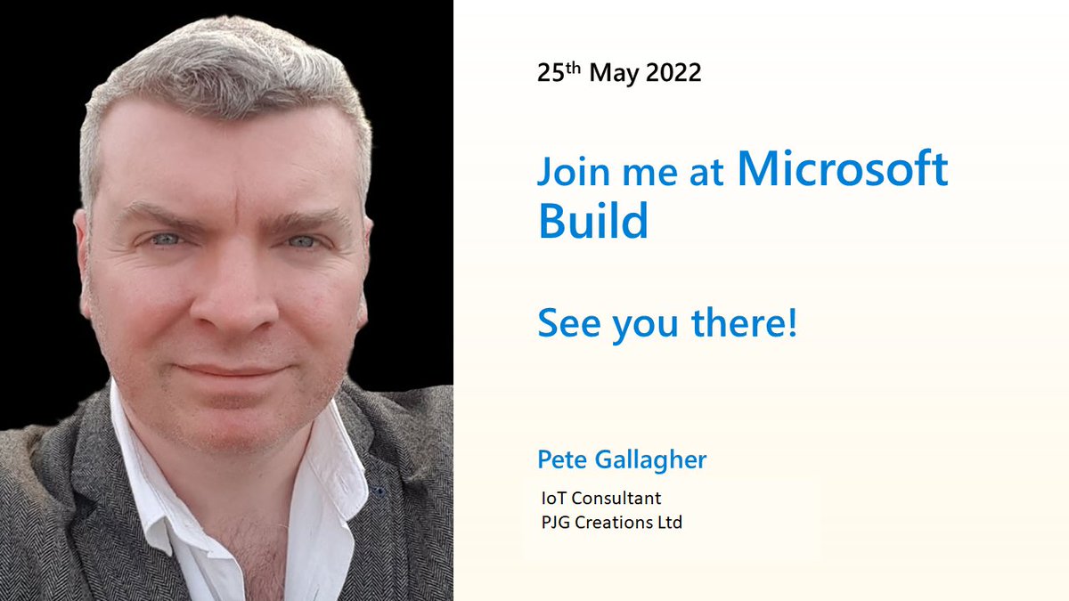 pete_codes's tweet photo. I’ll be appearing live on #MSBuild UK at around 5.20pm BST this coming Wednesday. If you’re not registered, head over to https://t.co/h99OrJobz8 to sign up! https://t.co/qg1qH4yfVc