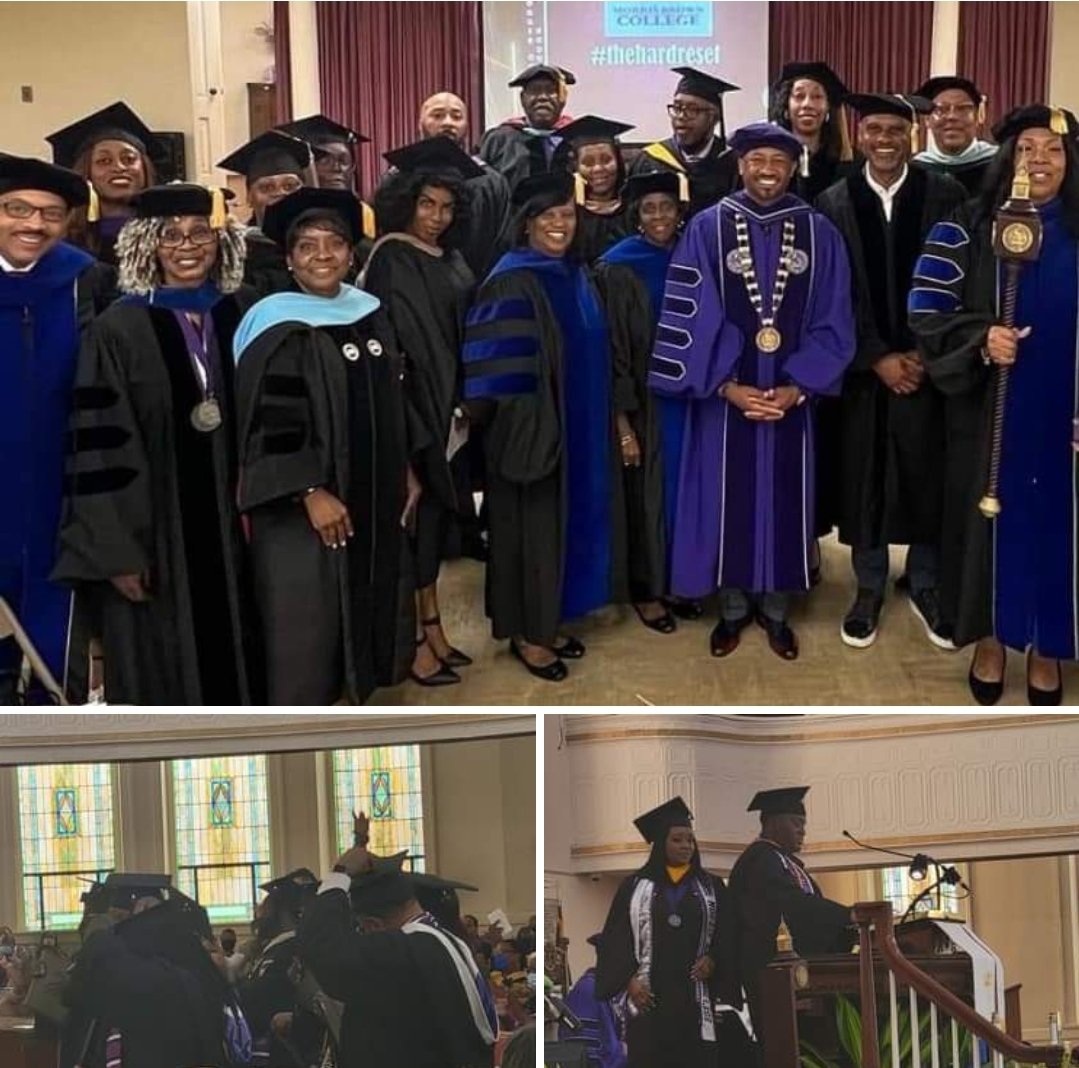 Most heartfelt #college graduation I've ever attended! So proud of #MorrisBrownCollege ClassOf2022 Graduates & I'm proud to serve as professor @ this esteemed institution.After 20 years of being unaccredited,THIS IS THEIR FIRST ACCREDITED GRADUATION CLASS! TY Pres.Dr.#KevinJames!