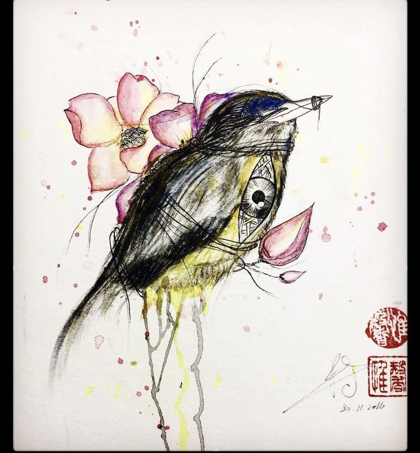 Vouss_YY's tweet photo. See with your heart, not with your eyes 
#art #ArtistOnTwitter #NFT #painting https://t.co/jWN7bwJBxP