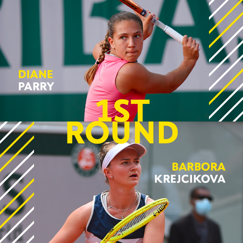 rolandgarros's tweet photo. Suite du premier tour ce lundi, avec 4 matchs à suivre absolument 👀🍿 

#RolandGarros