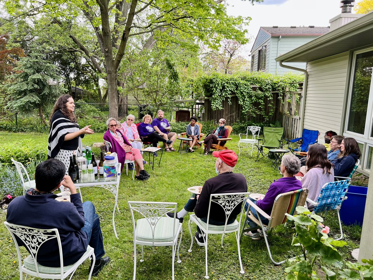 SlayforJudge's tweet photo. Thank you to Cassie Cammann for hosting a House Party in her backyard for #TeamSlay this afternoon! Arianne loves every opportunity to talk to community members about why she is the best fit for 22nd Circuit Court. #SlayForJudge https://t.co/If3aIcl1Y7