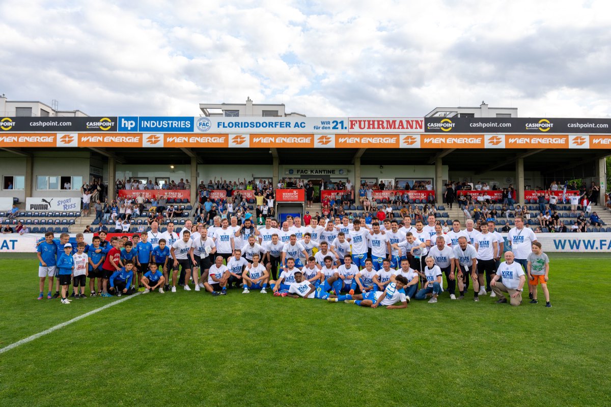 Nicht so schlecht für eine "No Names" Truppe 😉
<a href="/FACWien/">Floridsdorfer Athletiksport-Club</a> 
#LigaZwa