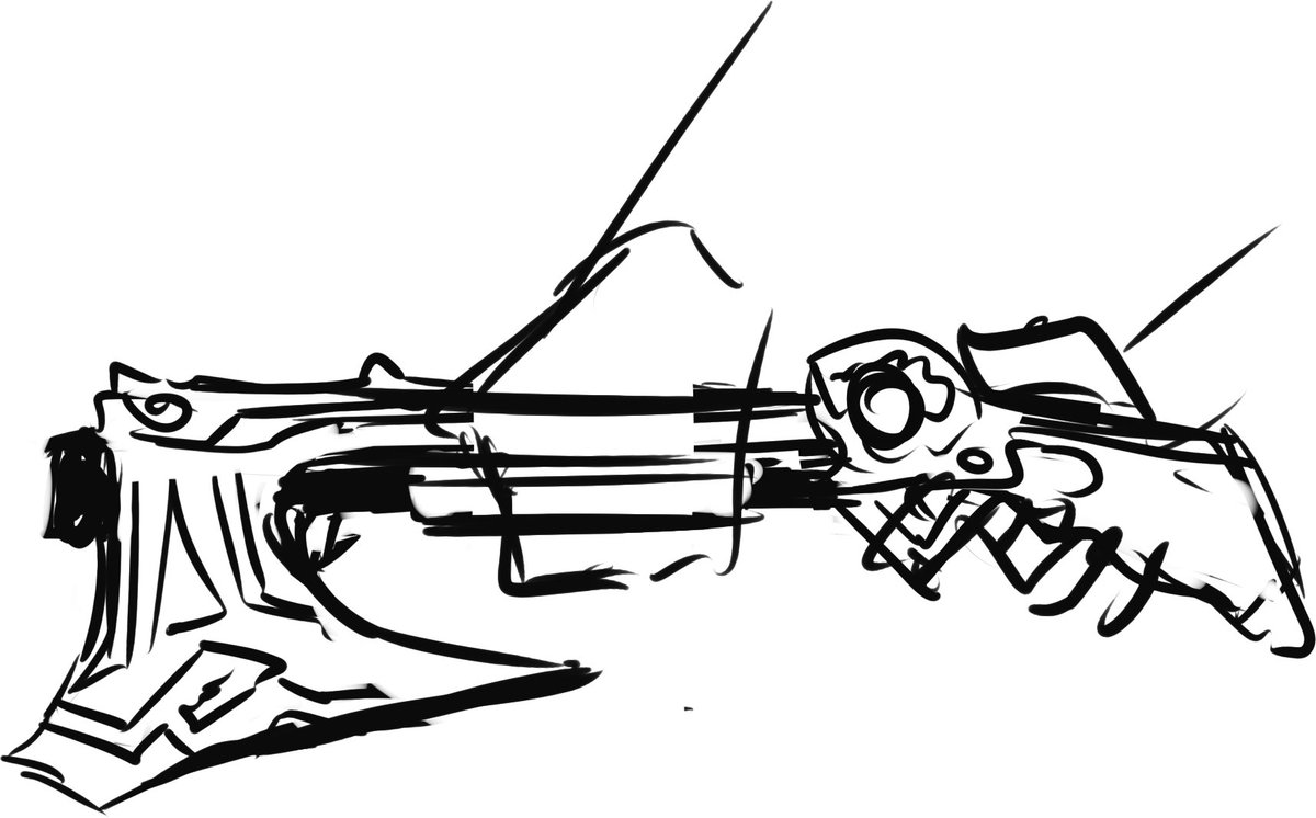 Frost spun Skol in one hand, checking the chamber and engraved axe blade before taking a shot at the target