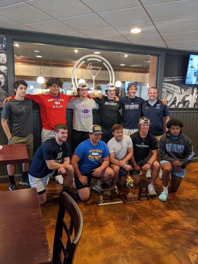 sptirrel's tweet photo. Congratulations to this crew. 10 FHS seniors heading to college to play football and get a  great education! Great job coach Bain!! #rowtheboat https://t.co/JRQLXteJNe