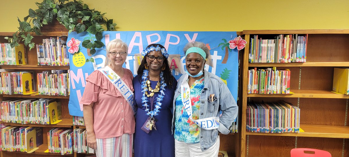 Singing to the tune of Mickey Mouse Clubhouse (old school), "Now it's time to say goodbye, to our retirees. We'll miss you so...Tims and Holley off you go.  True gems <a href="/BaleElementary/">BaleElementaryLRSD</a> Happy Retirement! #BaleandBeyond