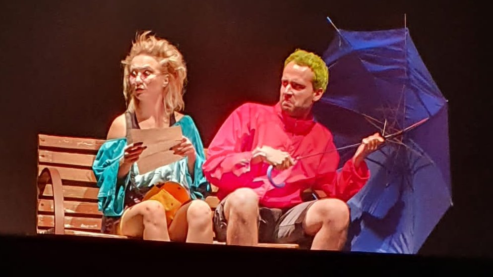 vcndio's tweet photo. Pictures from my theatrical debut in a stage play by Paolo Di Nita, "Due Chiacchiere". I played Arthur, a mental guy looking for company in a park. The responce from the audience was so heartwarming, I feel blessed! 🥰 https://t.co/3TPEIwqQFH