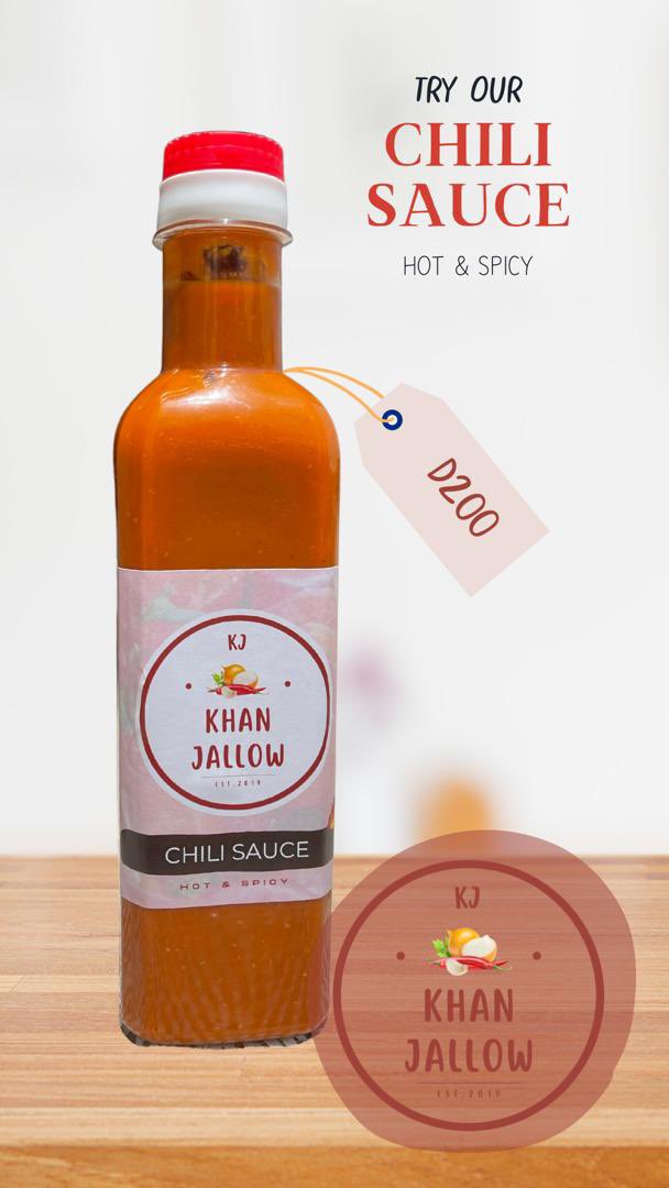 Khanjallow’s spices has the best chilli sauce in The Gambia. Try it