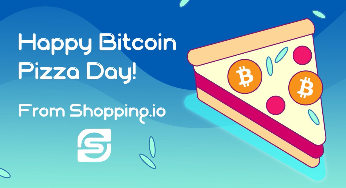 🎉Happy #BitcoinPizzaDay🍕

🎁We're giving away $500 in SPI to celebrate #Pizza day!

✅Follow <a href="/shopping_io/">Shopping.io</a>
✅Like &amp; RT 
✅Comment using #SHOPWITHCRYPTO 
✅Fill in the form: forms.gle/vfVWorQaAnjugt… 
⏰22 - 24 May, 2022

Let's go Shopping.io 🛍