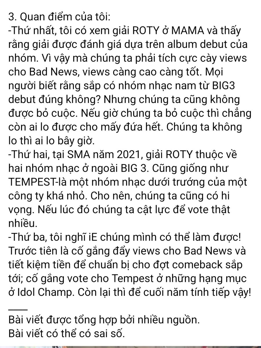 TmHnh11's tweet photo. Những điều cần biết về giải ROTY
https://t.co/ba2T0joX4B
#StanWorld #SWNewSeason #TEMPEST https://t.co/hf8bwSWBoy