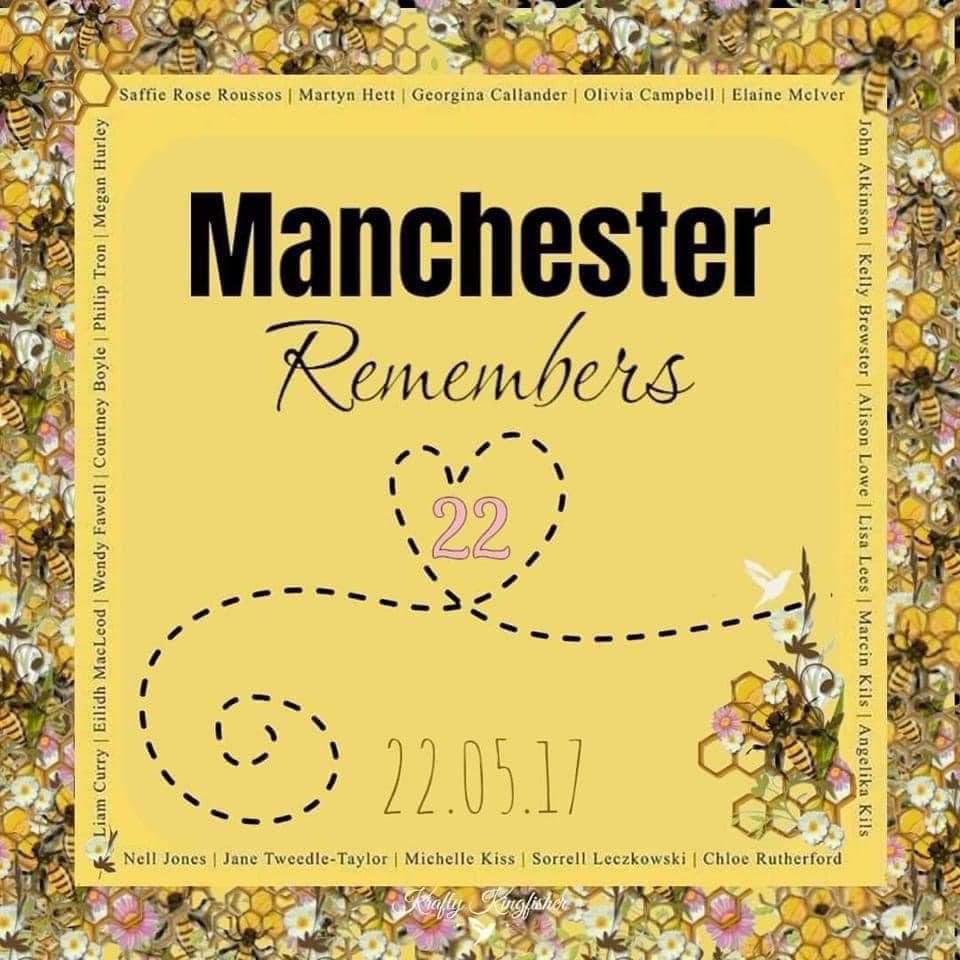 The most beautiful angels in heaven. Loved for an eternity, missed for a lifetime. 5 years on #ManchesterRemembers 🤍