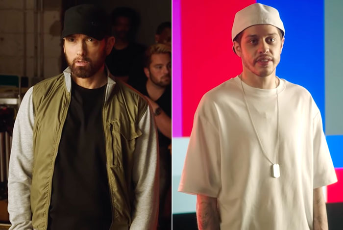 thereviewjunkie's tweet photo. Eminem Makes Cameo in Pete Davidson’s ‘Forgot About Dre’ Parody 

https://t.co/4id7r4MPv1 https://t.co/SYFSpAE1BS