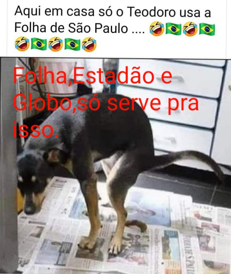 JJRAMOS33623621's tweet photo. @folha @lf_ponde FÔIA,VAI TOMAR NO SEU TOBA..KK. https://t.co/Yyszu9wSdF