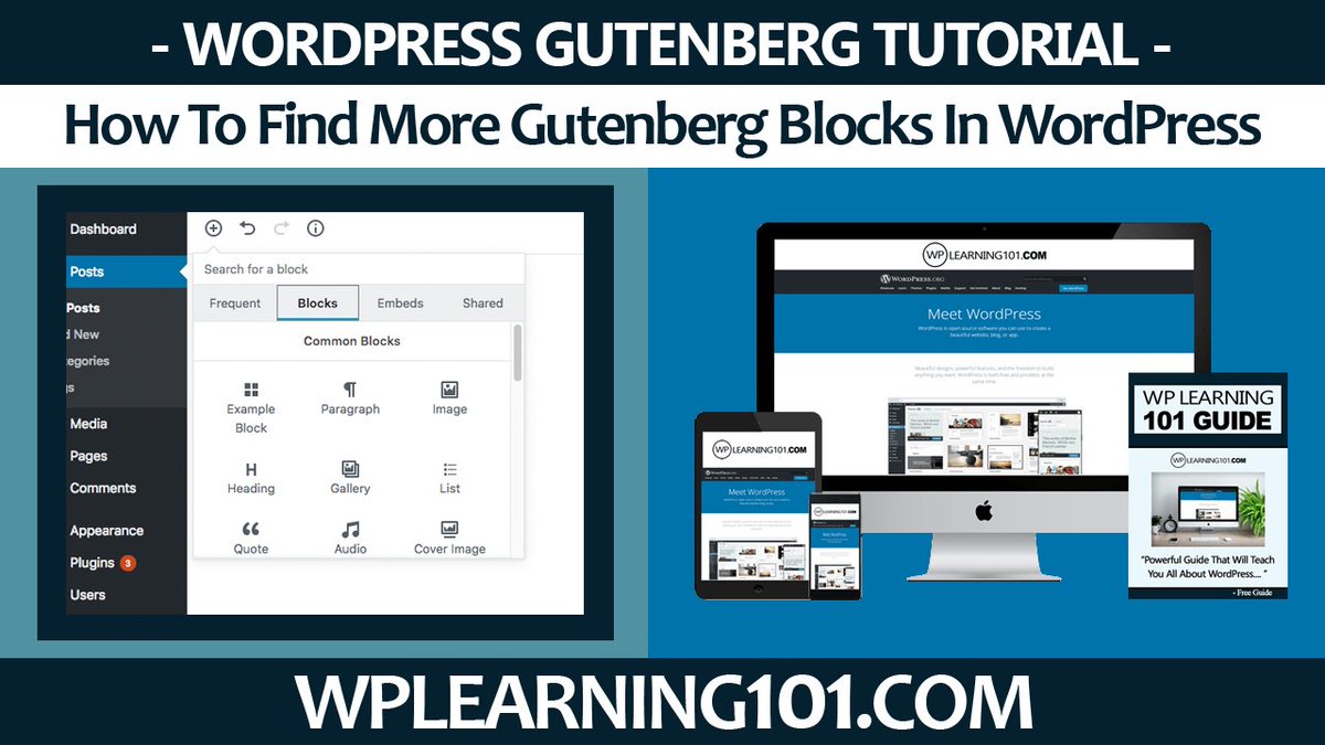 wpcontentdiscov's tweet image. How To Find More Gutenberg Blocks In WordPress youtu.be/Kso090DN-6Y via @YouTube #WordPressDevelopment #wordpresswebsite #WordPressBasics #wordpresshelp #wordpresstutorials #WordPressDevelopment #WordPressBeginnner #Blogs #WordPressGutenberg #GutenbergBlocks