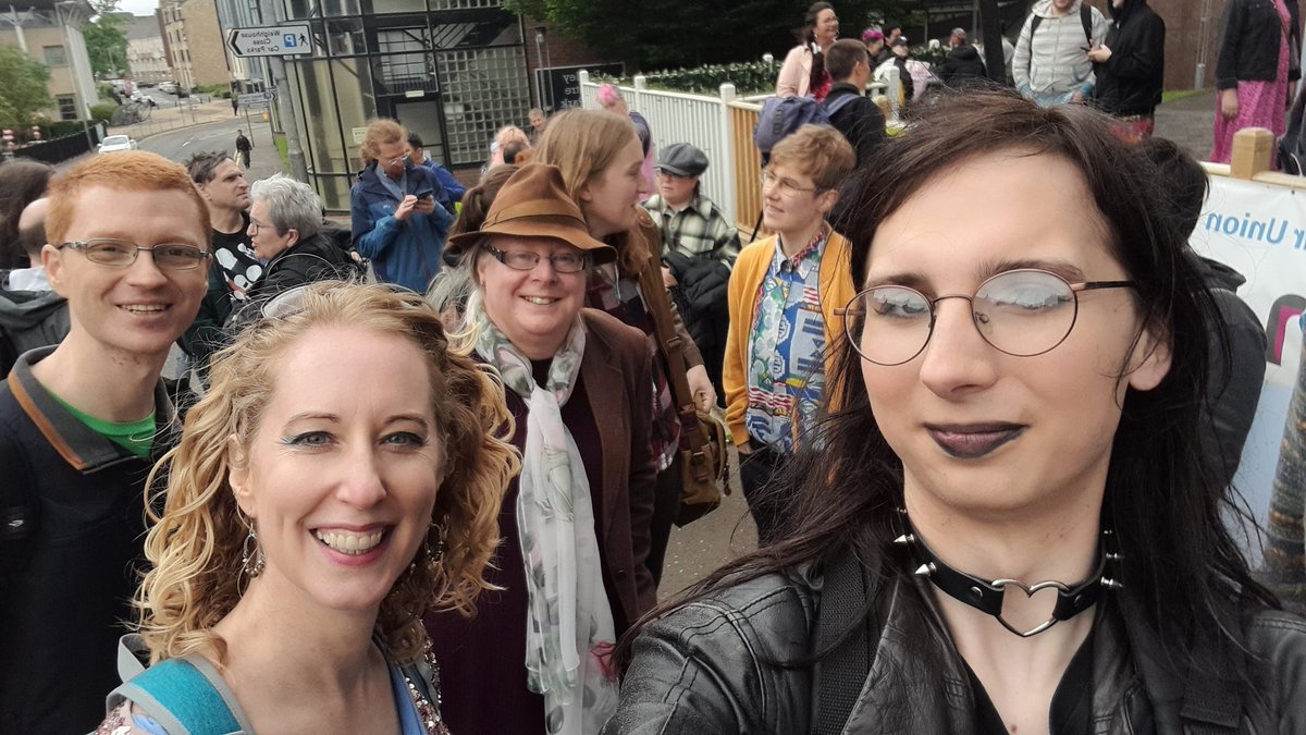 Esme_Houston_'s tweet photo. I had such a wonderful time at #TransPrideScotland yesterday, it was wonderful seeing so many trans folk in one place together to demand our rights! π³οΈββ§οΈπ³οΈββ§οΈπ³οΈββ§οΈπ³οΈββ§οΈπ³οΈββ§οΈπ³οΈββ§οΈ πβ€οΈπ€β€οΈπ
(Also got /plenty/ of use out of my kazoo π) https://t.co/Icg9Q1tKer