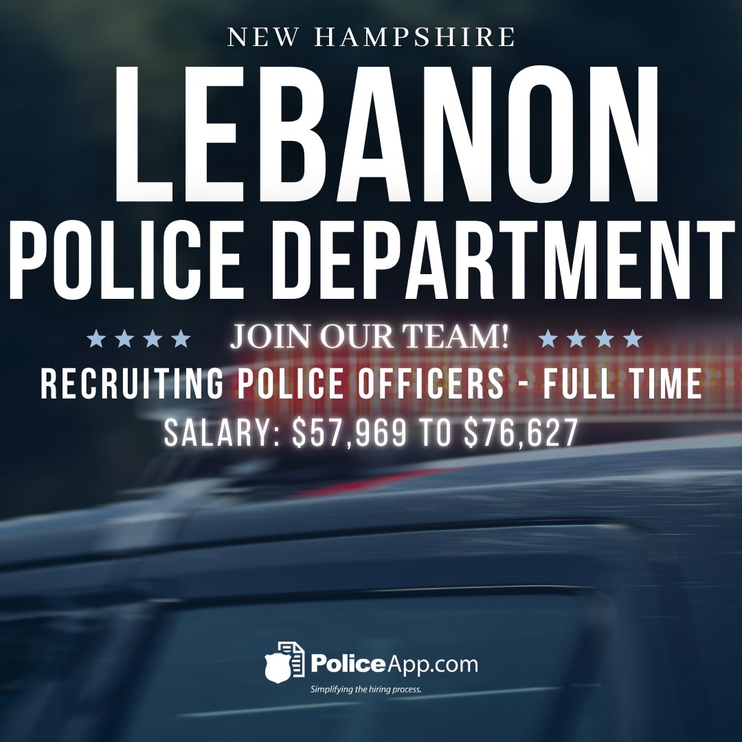 on Twitter "Lebanon Police Department, NH Police Officer