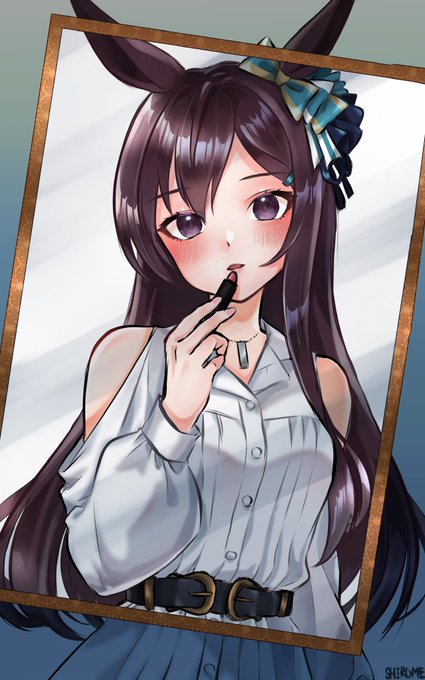 ウマ娘「黒セーラー×日本刀 #ウマ娘 #メジロドーベル 」|白日