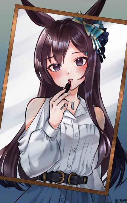 準備万端なドーベル
#ウマ娘 #メジロドーベル 
#キスの日 