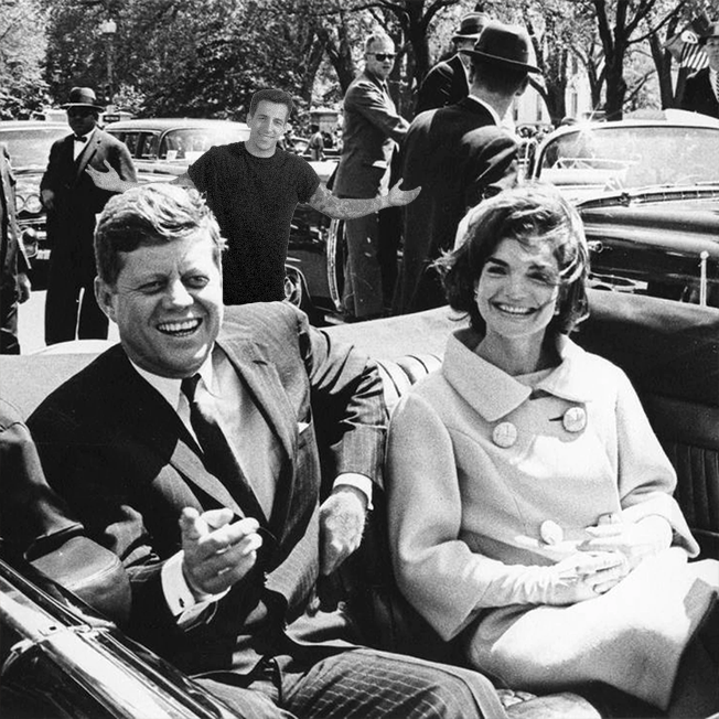 EuNumFato's tweet photo. fernando daniel momentos antes do assassinato de john f. kennedy https://t.co/d0mXQfbvBx